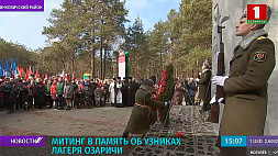 Митинг в память об узниках лагеря Озаричи