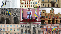 В Чехии со зданий начали снимать флаги Украины