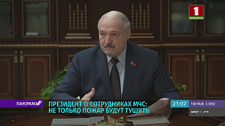 Президент Беларуси принял с докладом главу МЧС