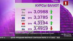 Курсы валюты на 27 ноября: белорусский рубль укрепился к российскому рублю