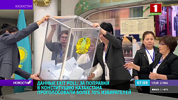 За поправки в Конституцию Казахстана проголосовали более 70 % избирателей