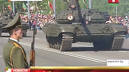Жители Гродно сегодня смогли увидеть редкие экземпляры военной техники