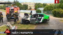 В Минске горела машина каршеринга - пьяный водитель пытался скрыться от ГАИ