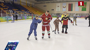 Мастер-класс для детей детского дома города Витебска от Президентской хоккейной команды