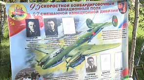 Работы по поиску и извлечению останков экипажа советского бомбардировщика Пе-2 проходят в Сенненском районе