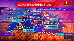 Уборочная-2021: белорусский каравай весит почти 6 млн тонн