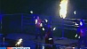Огненная стихия охватила стадион Трактор в Минске