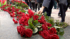 Торжественная церемония возложения цветов к памятнику Ленина состоялась на пл. Независимости в Минске 
