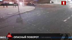 Водитель Volkswagen в Минске повернул в запрещенном  месте и столкнулся  с встречным Mercedes