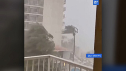 На испанский остров Майорка обрушился сильный шторм