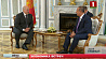 Во Дворце Независимости Президент Беларуси встретился с главой МИД Турции и послом Казахстана