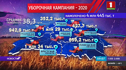 Минский и Брестский регионы намолотили более миллиона тонн зерна