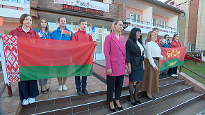 Участники  республиканского проекта "Беларусь. Молодежь. Созидание" преодолели путь в 2,5 тыс. км и посетили Минскую область
