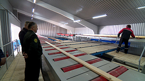 В Копыльском опытном лесхозе открыто производство по выпуску обрезных пиломатериалов