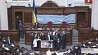 Ряд депутатов Верховной рады Украины заблокировал сегодня трибуну в зале заседаний
