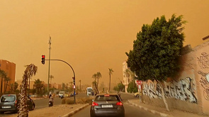 Песчаная буря обрушилась на Марокко 