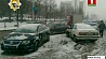 Из-за сильного снегопада в Минске  множество аварий