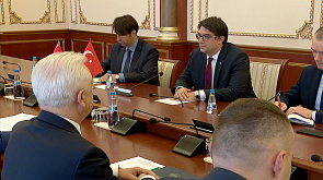 В Минске прошла встреча председателя Палаты представителей Беларуси Сергеенко с Чрезвычайным и Полномочным Послом Турции