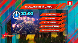 Праздничный фейерверк раскрасит небо Минска в 23:00