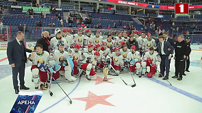 Национальная сборная Беларуси по хоккею обыграла сборную России на Кубке Первого канала