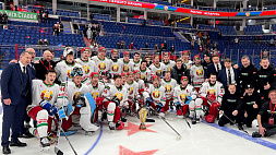Сборная Беларуси победила команду Казахстана на Кубке Первого канала по хоккею