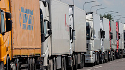 ГПК Беларуси: очереди грузовых автомобилей на въезд в ЕС сохраняются перед всеми погранпереходами
