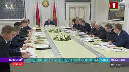 А. Лукашенко проводит совещание с правительством