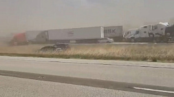 В США из-за пыльной бури столкнулись почти 100 машин, погибли 6 человек