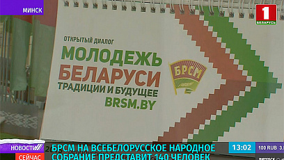 БРСМ на Усебеларускі народны сход прадставіць 140 чалавек