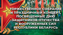 Торжественное собрание и праздничный концерт, посвященные Дню защитников Отечества и Вооруженных Сил Республики Беларусь