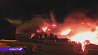 Мощный пожар на складе в Санкт-Петербурге