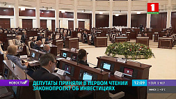 Депутаты приняли в первом чтении законопроект об инвестициях