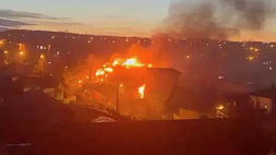 Военный самолет упал на двухэтажный дом в Иркутске