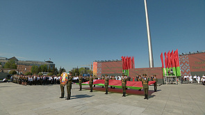 В Минске состоялась генеральная репетиция ритуала чествования белорусских государственных символов
