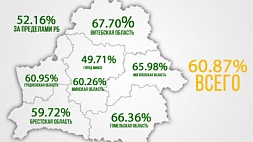 Явка избирателей на парламентских выборах в Беларуси на 16.00 составила 60,87%