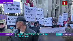 В Киеве протестуют ветераны Афганистана
