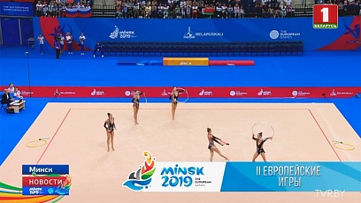 Сборная Беларуси по художественной гимнастике накануне завоевала золото в групповом многоборье
