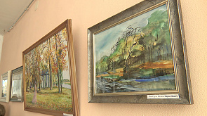 В Дзержинской центральной районной библиотеке открылась выставка молодых художников 