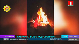Оперативники ГУБОП установили участников видео, на котором сжигают государственный флаг 
