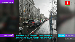 В Вильнюсе протестуют против закрытия санатория "Беларусь"