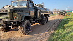 Проверка боеготовности ВС Беларуси: грузовики подготовлены к многокилометровому маршу