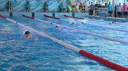 Международный турнир по плаванию памяти Лизы Чайкиной проходит в минском бассейне "Янтарь"