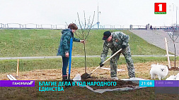 Александр Лукашенко занимался благоустройством и озеленением в агрогородке Александрия 