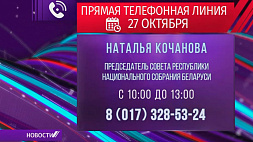 27 октября председатель Совета Республики Н. Кочанова проведет прямую телефонную линию