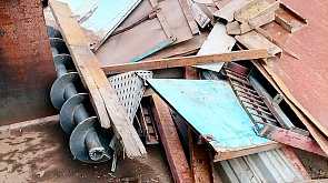 В Бобруйске работники местного предприятия вывезли почти 4,5 тонны металлолома с работы