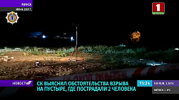 СК выяснил обстоятельства взрыва на пустыре в Заводском районе Минска, где пострадали два человека  
