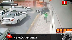 Чудесное спасение пешехода в Баку