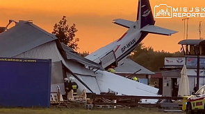 В Польше самолет упал на ангар с людьми - есть погибшие
