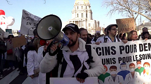 Марш голодных пенсионеров в Греции, во Франции протестуют врачи