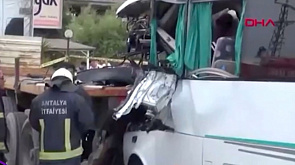 В Турции произошла авария с туристическим автобусом